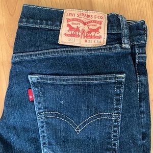Mens Levi 511 jeans 33x34